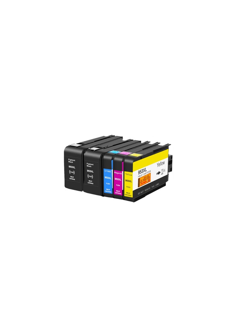 953XL 953XL Ink Cartridges Multipack for HP 953XL Ink Cartridges,Not Affected by Upgrade, Work for HP Officejet Pro 7720 7730 7740 8210 8710 8720 8725 8730 8740 Printer（5pk） - Image 1